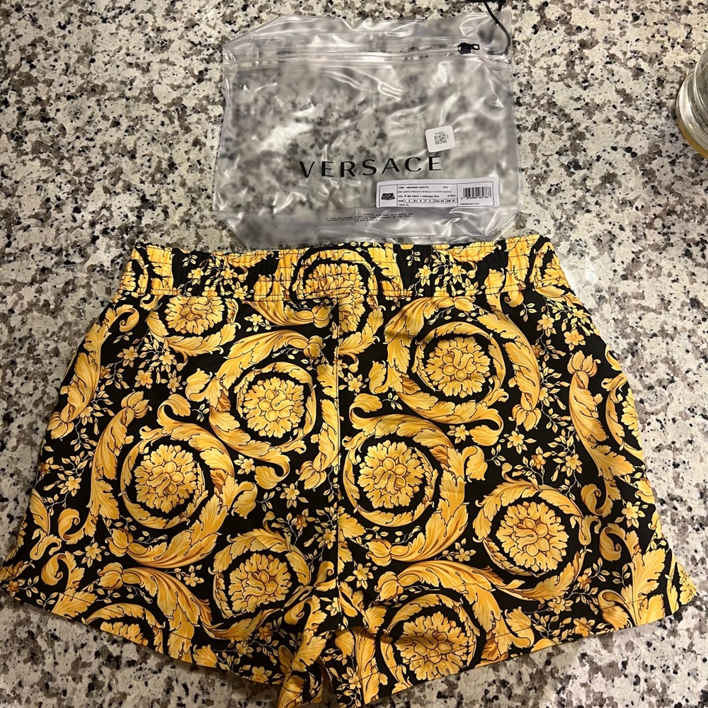 Versace men's swim trunks. Size XS. Still has tags. - Picture 2 of 3